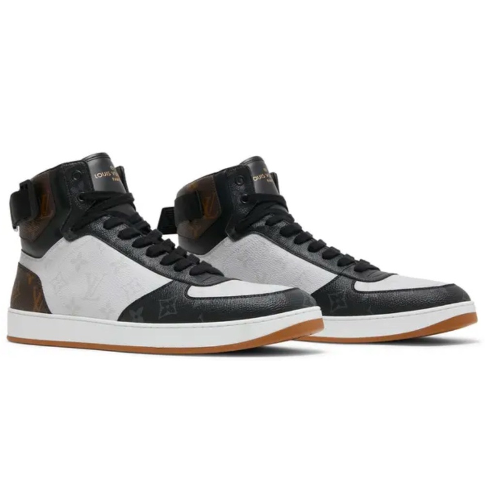 Louis Vuitton Rivoli high top sneakers 4.5=8 in womens